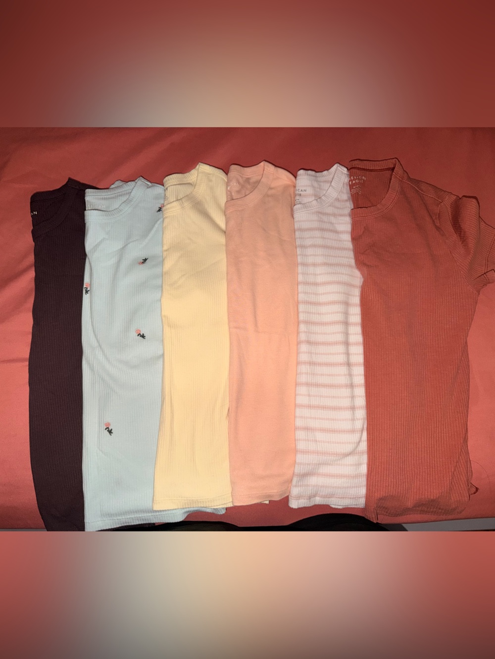 American Eagle Outfitters Women's Short Sleeve Tees - Pastel & Earth Tone Pack